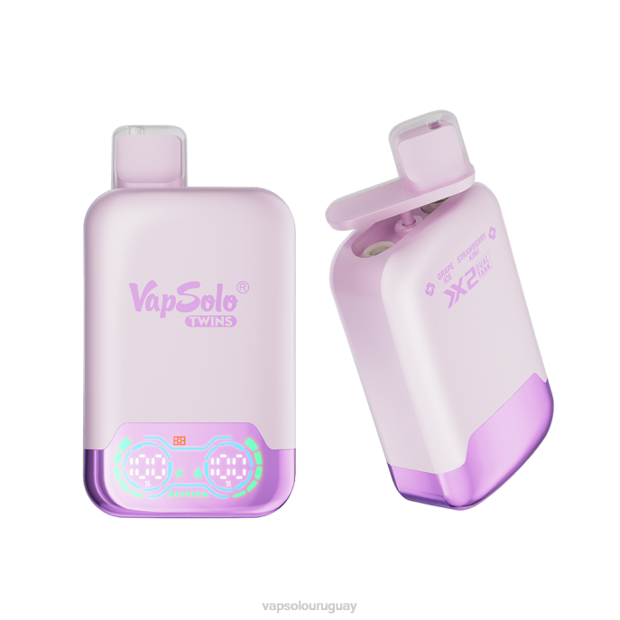 VapSolo Sabores - hielo de uva y kiwi fresa VapSolo TWINS vaporizador desechable 4RTV28