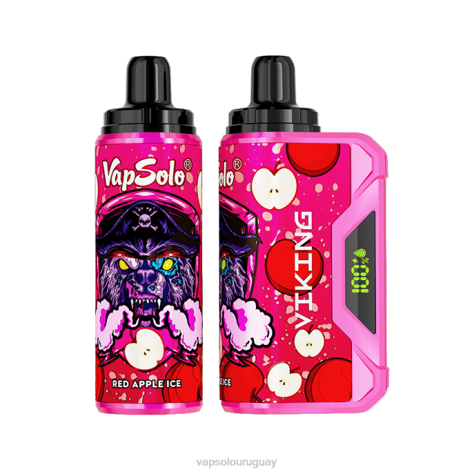 VapSolo Al Por Mayor - hielo de manzana roja VapSolo VIKING vaporizador desechable 4RTV42