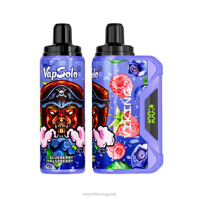 VapSolo Sabores - frambuesa arándano VapSolo VIKING vaporizador desechable 4RTV38
