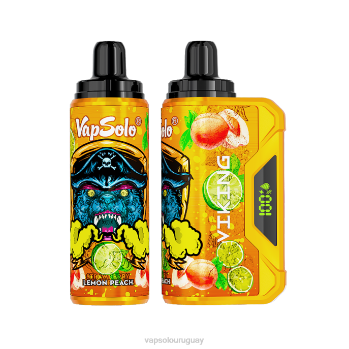 VapSolo Uruguay - durazno limon VapSolo VIKING vaporizador desechable 4RTV41
